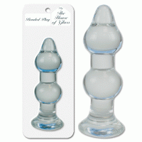 6 inch Glass Beaded Plug