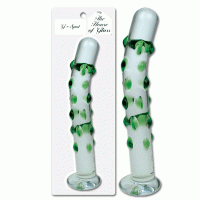 7.5 inch Glass G Spot Dotted Dildo